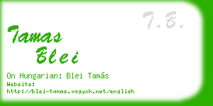 tamas blei business card